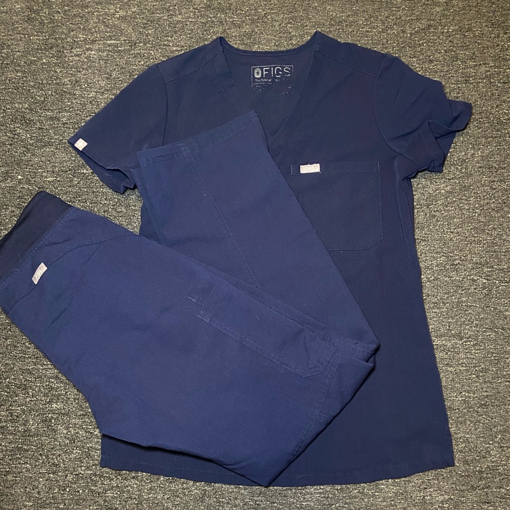 FIGS set in navy blue